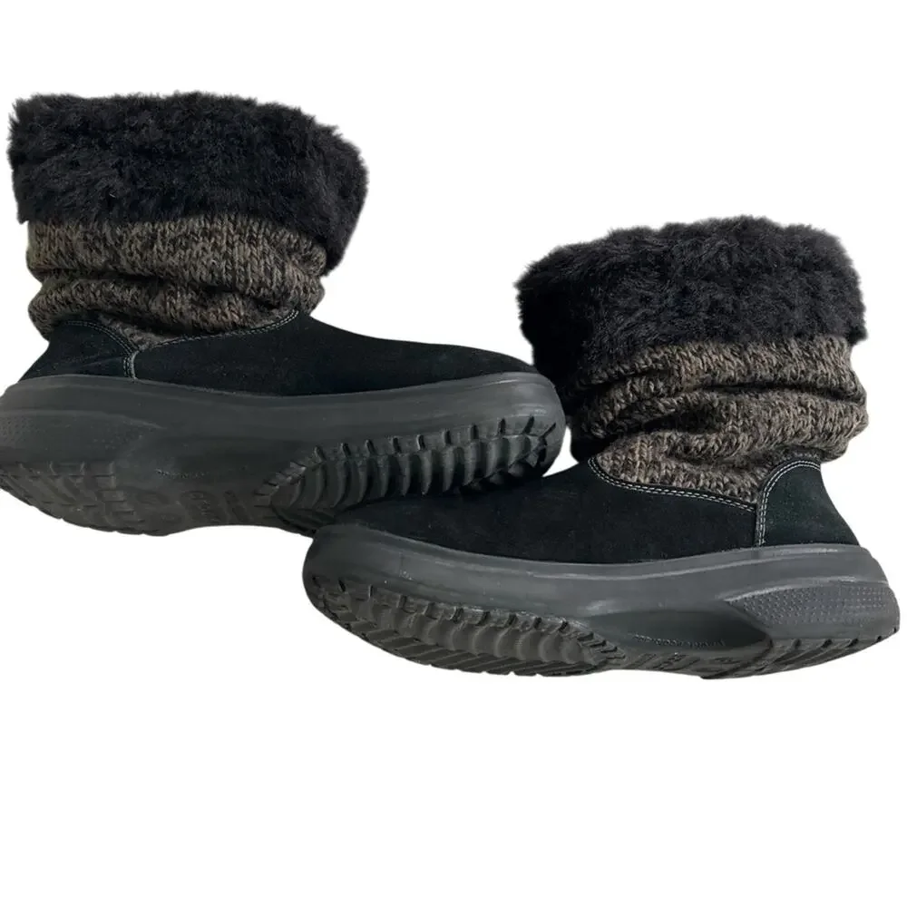 Crocs Women’s Black Cozycrocs Booties
